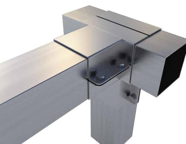 Estructuras metálicas con uniones atornilladas 1 Unión atornillada starmodul 1010-06 en 3d